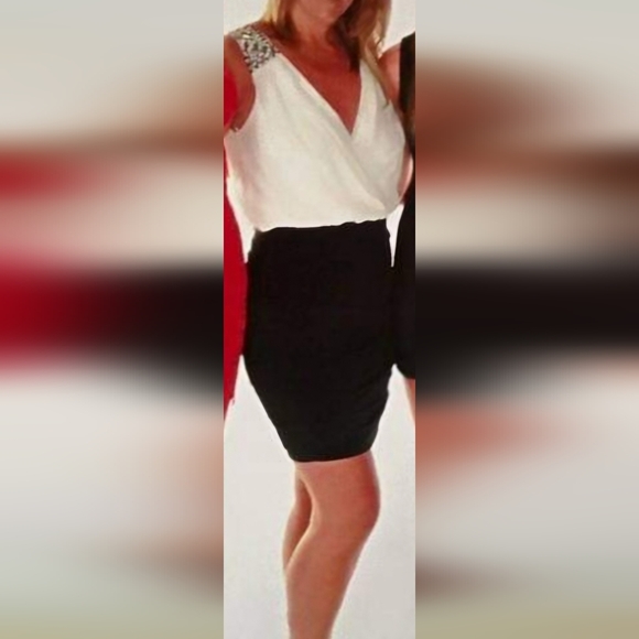 Jodi Kristopher Cocktail dress Black and White - Picture 4 of 4